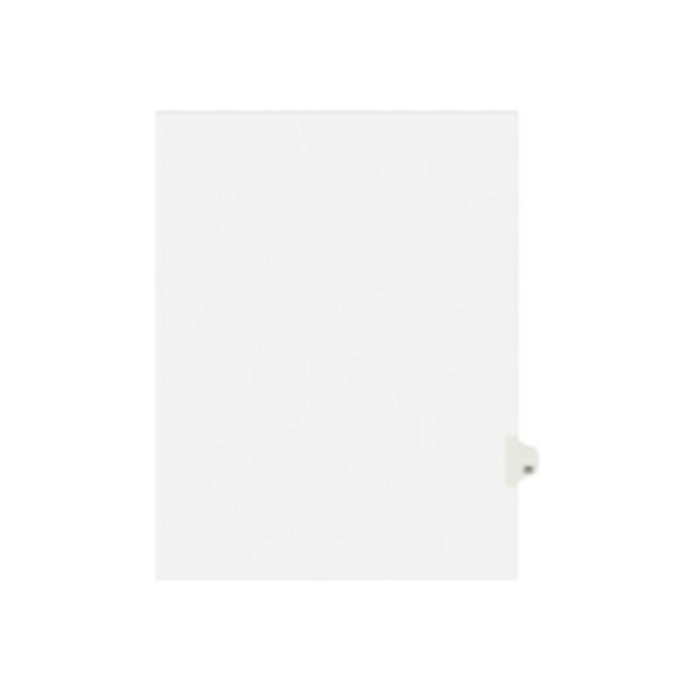 Avery AVE01020 -Style Legal Exhibit Side Tab Divider, Title: 20, Letter, White, 25/Pack