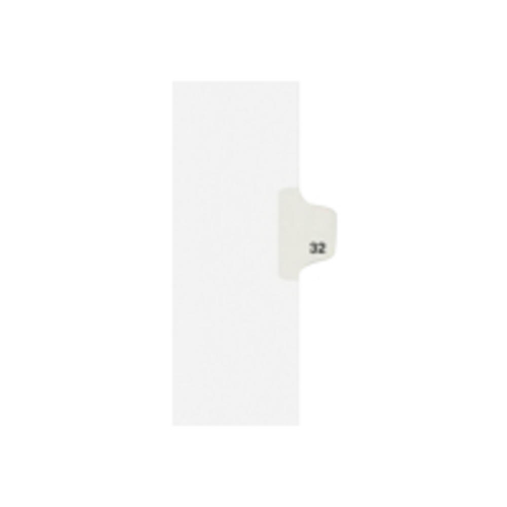 Avery AVE01032 -Style Legal Exhibit Side Tab Divider, Title: 32, Letter, White, 25/Pack