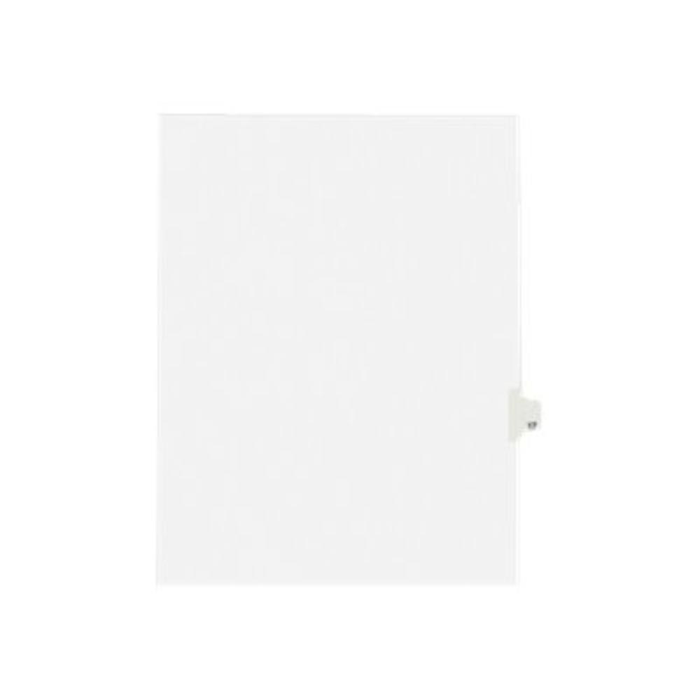 Avery AVE01017 -Style Legal Exhibit Side Tab Divider, Title: 17, Letter, White, 25/Pack
