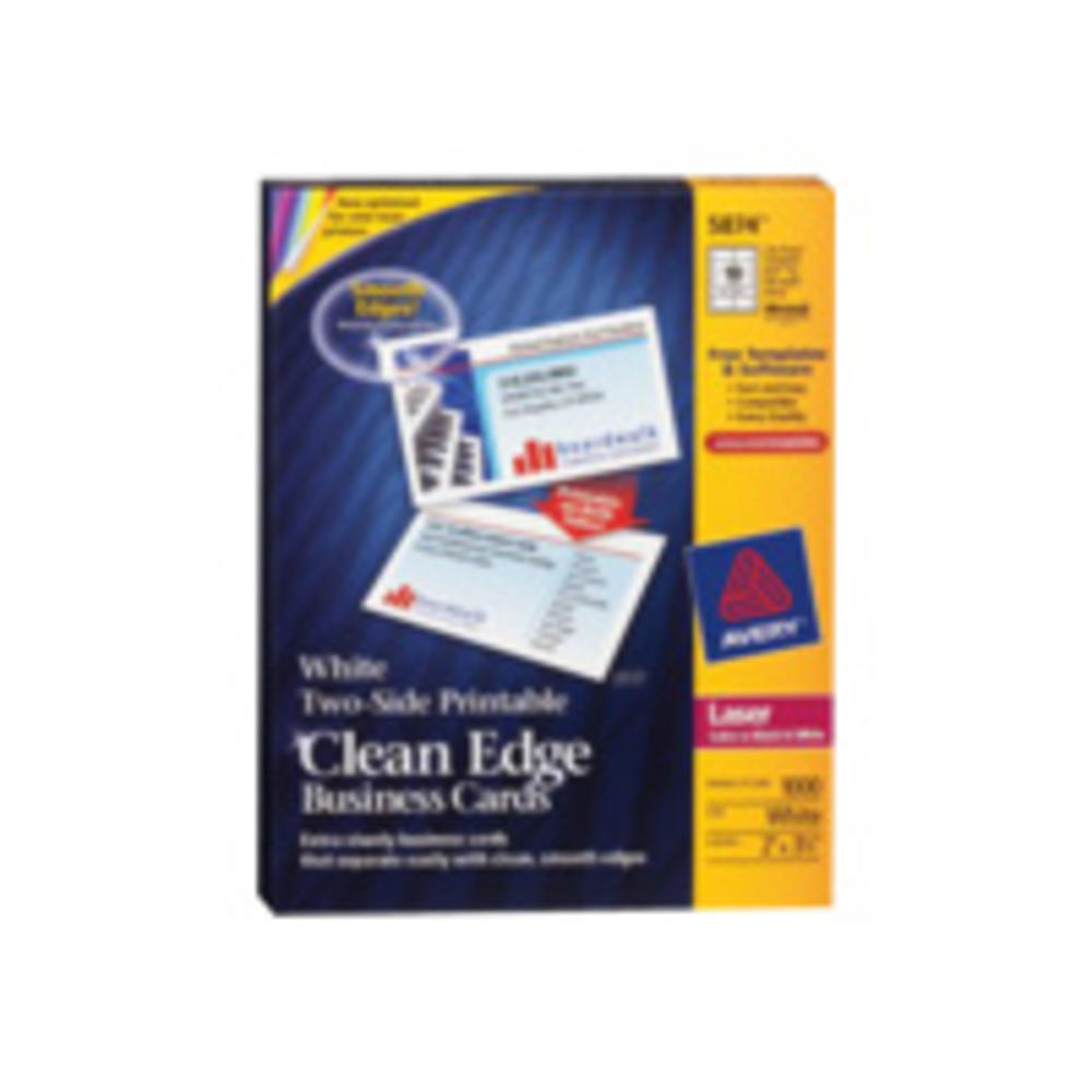 Avery AVE5874 Two-Side Clean Edge Printable Business Cards