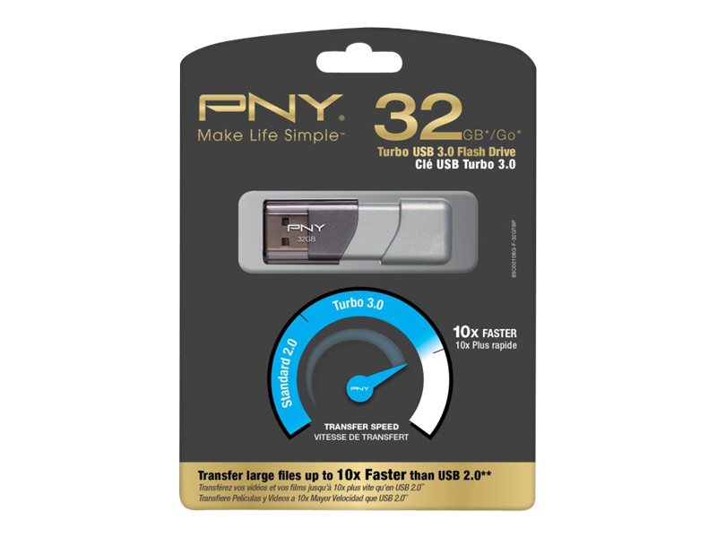 Aazon.co: PNY 32GB Turbo Attache 4 USB 3.0 Flash Drive