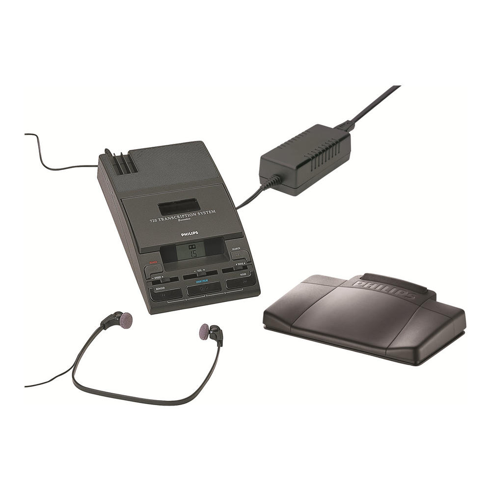 Philips PSPLFH072052 720-T Analog Mini Cassette Dictation System