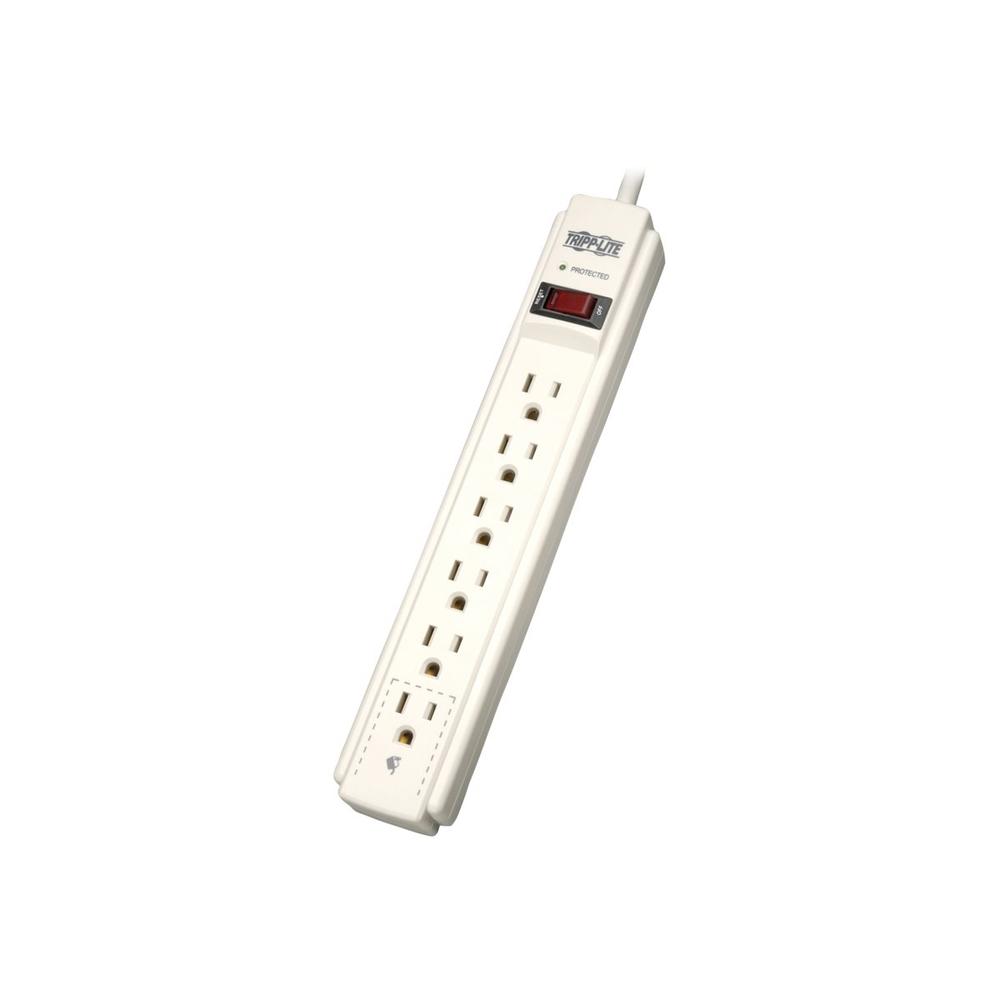 Tripp Lite TLP604 SURGE PROTECTOR POWER STRIP 120V 6 OUTLET 4FEET CORD 790 JOULE
