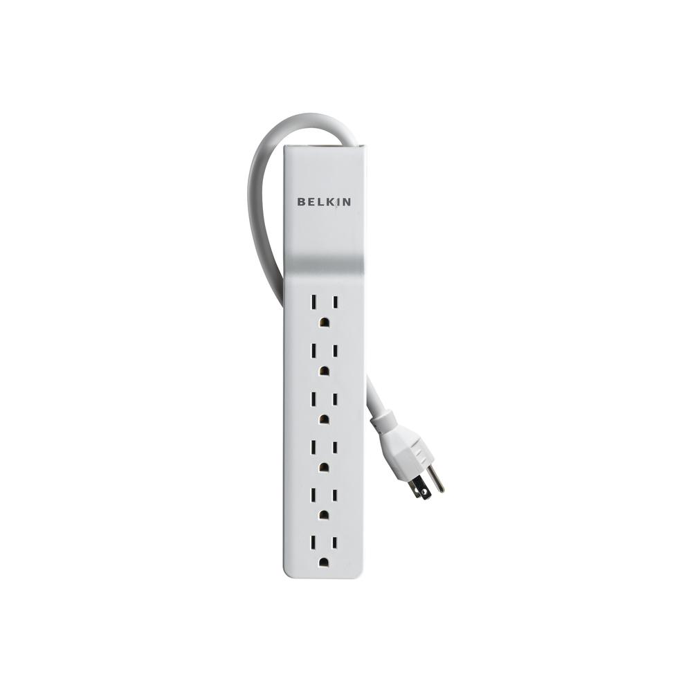 Belkin BE106000-04 6-Outlet Home or Office Surge Protector with 4 ft. Cord