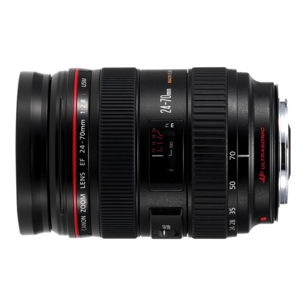 Canon EF 24-70mm f/2.8L II USM Zoom Lens (Black) 5175B002 - 7PC Accessory Bundle