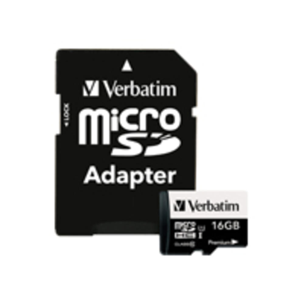 Verbatim 16GB microSDHC Card (Class 10) with Adapter
