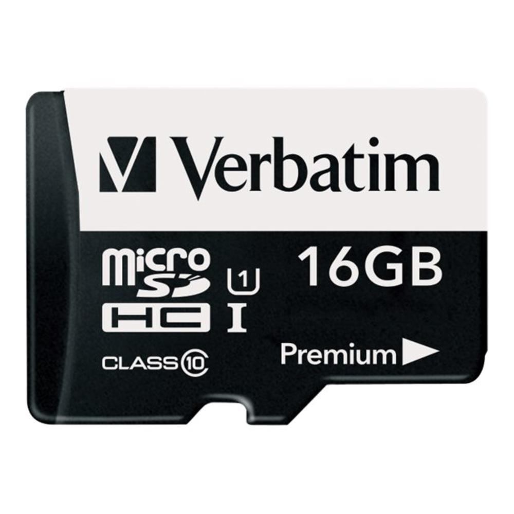 Verbatim 16GB microSDHC Card (Class 10) with Adapter