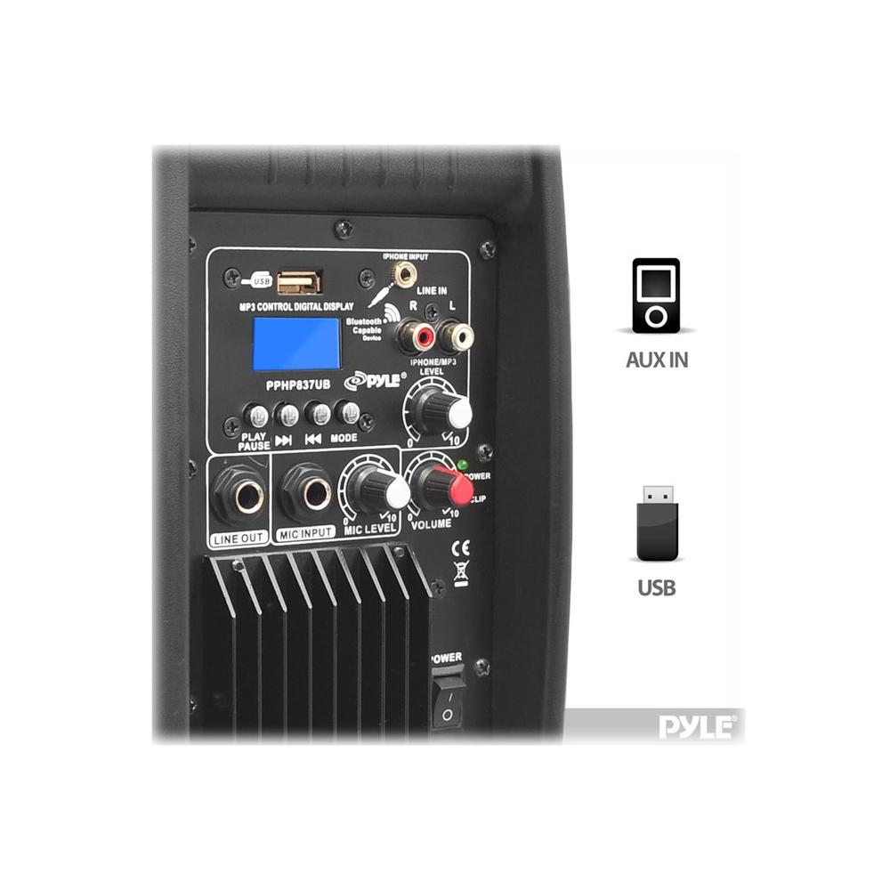 Pyle Pro(r) Pphp837ub Bluetooth(r) Loudspeaker Pa System
