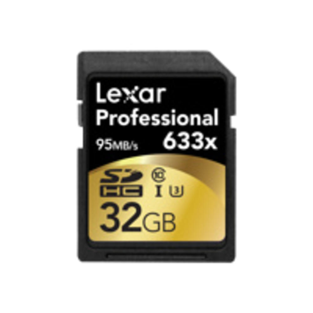Lexar Professional 633x 32GB SDHC UHS-I/U3 Card (Up to 95MB/s Read) w/Image Rescue 5 Software - LSD32GCBNL633
