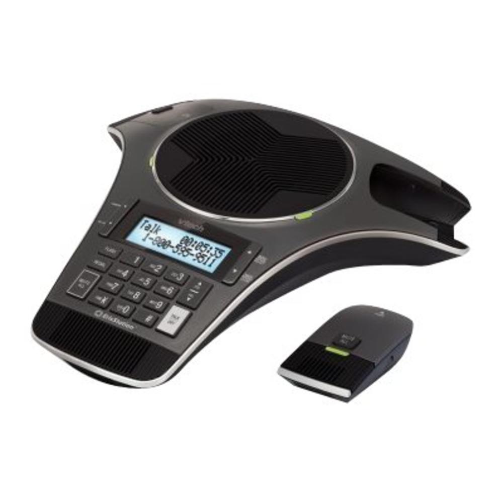 VTech VCS702 ErisStation DECT 6.0 Conference Phone with Two Wireless Mics using Orbitlink Wireless Technology