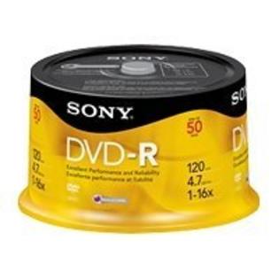 Sony DVD-R, 120 Minute, 4.7 GB, 50 disc - TVs & Electronics - Computers ...
