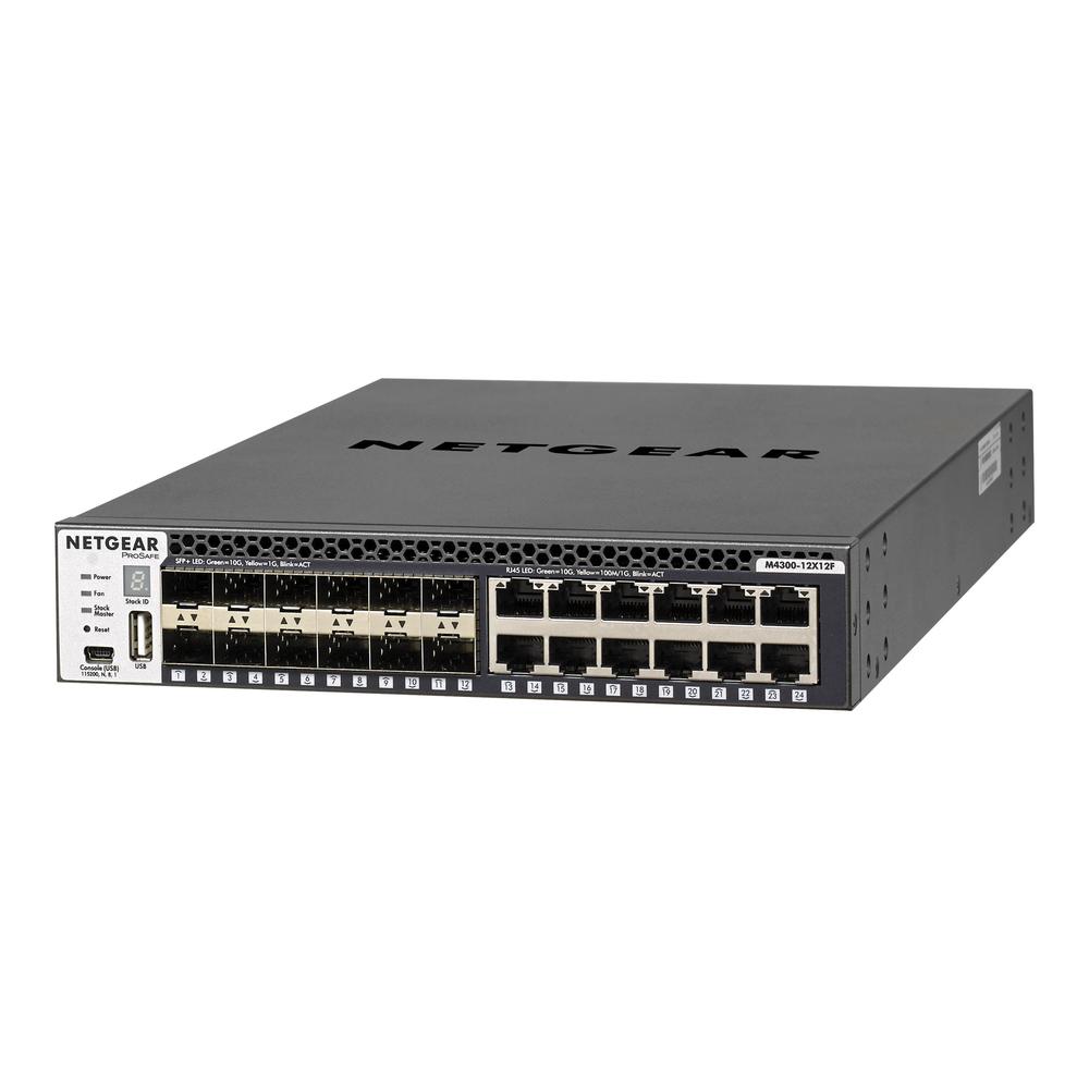 Netgear XSM4324S-100NES M4300 12 x 12F Managed Switch Networking