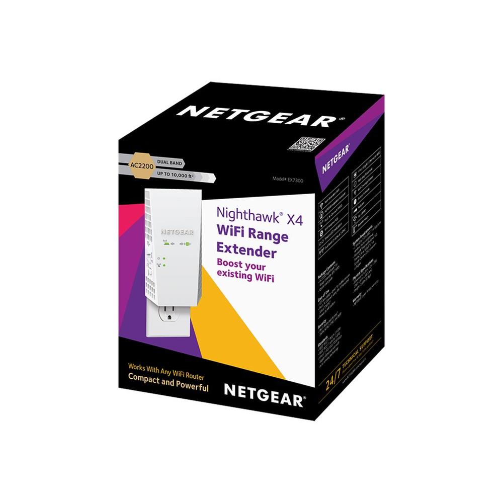 netgear wifi mesh range extender ex7300 - coverage up to 2300 sq.ft. and 40 devices with ac2200 dual band wireless signal boo