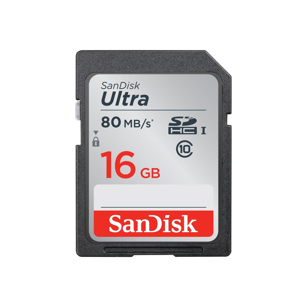 SanDisk SDSDUNC-016G-AN6IN Ultra Secure Digital High Capacity Memory Card- 16 GB Class 10-UHS-I