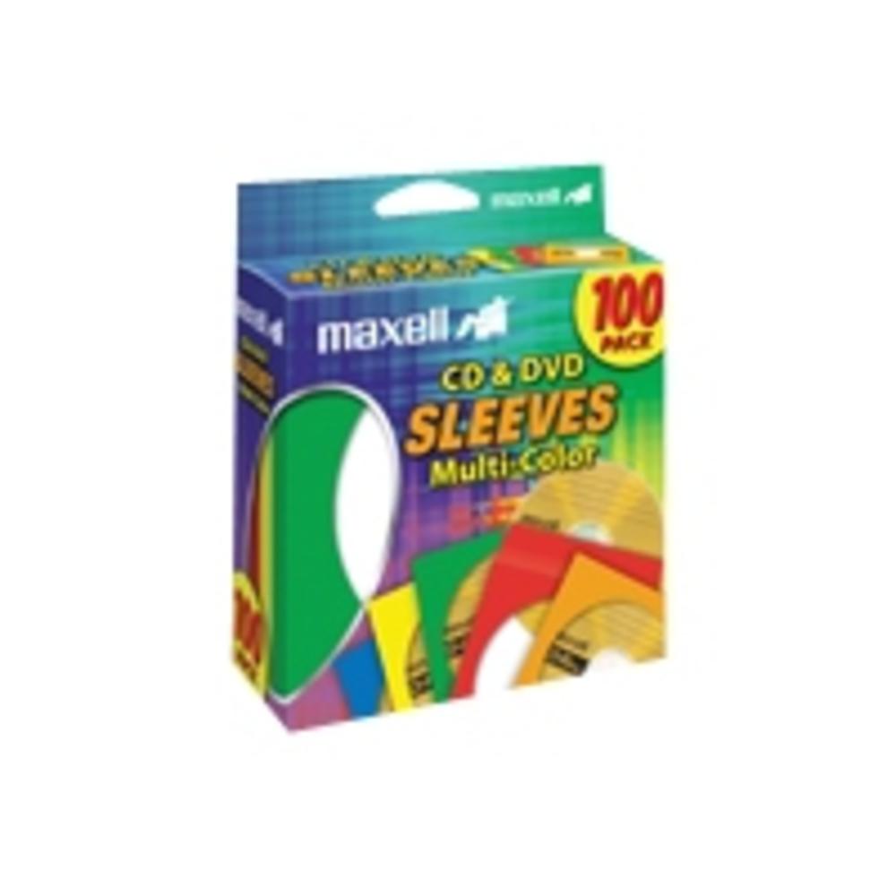 Maxell 100 pk. CD/DVD Sleeves Assorted Colors