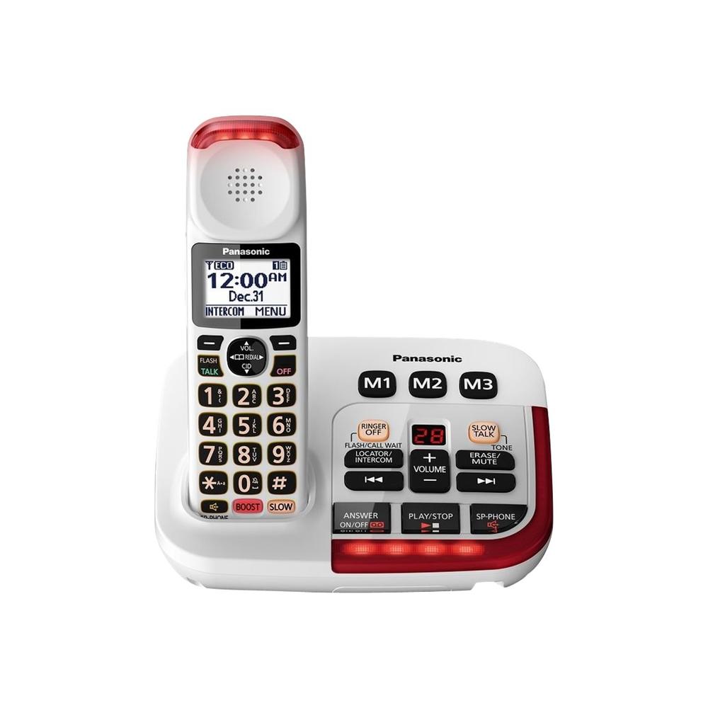 Panasonic KXTGM420W Amplified Cordless Phone with Digital Answering