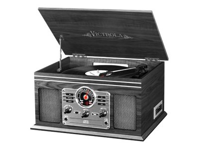 Victrola VTA-200B GH Wooden 6-in-1 Nostalgic Record Player with