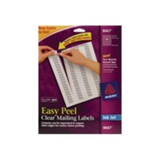 18660 Avery Clear Easy Peel Mailing Labels