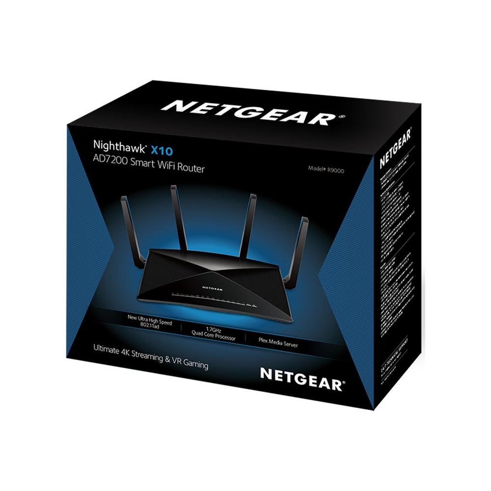 NETGEAR Nighthawk X10 Smart WiFi Router (R9000) - AD7200 Wireless Speed
