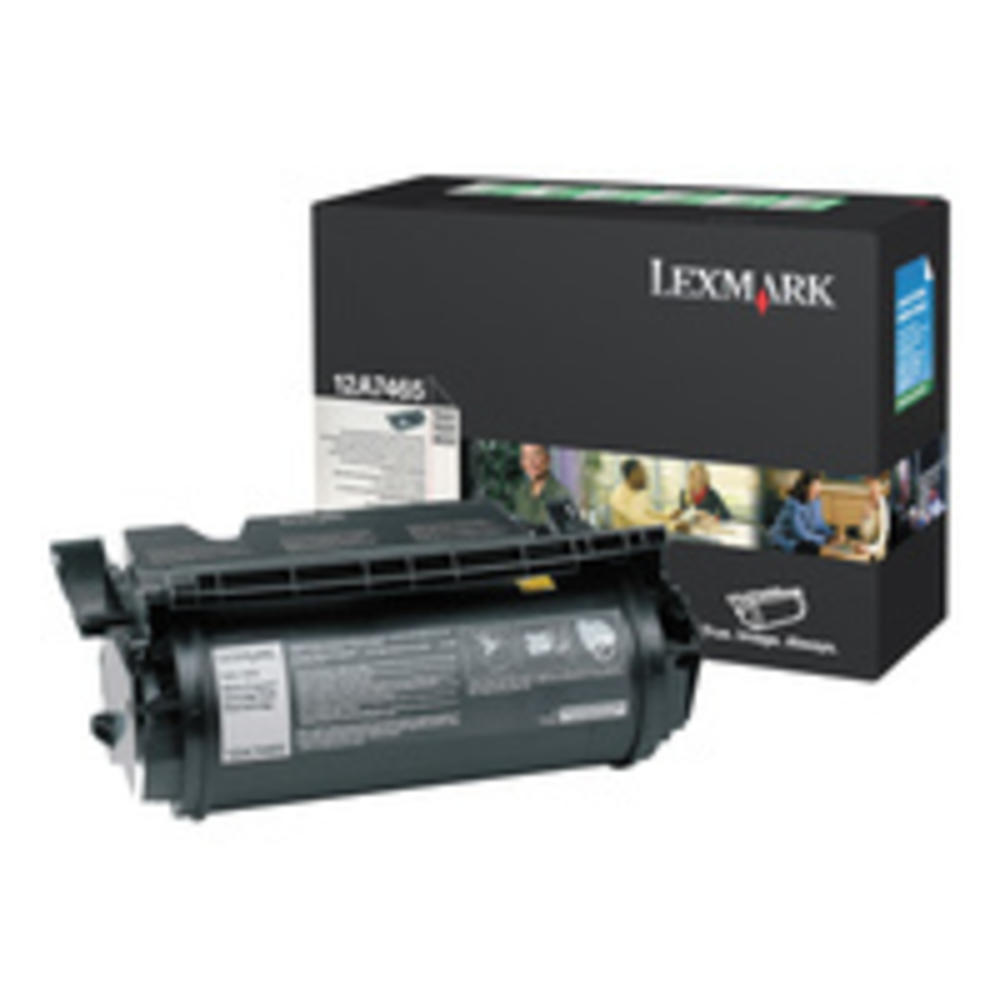 Lexmark International LEX12A7465 Print Cartridge- Extra High Yield- 32000 Page Yield- Black
