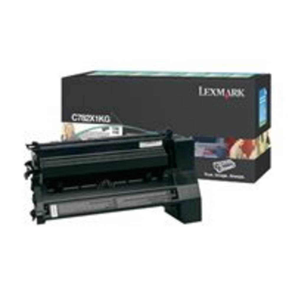 Lexmark C782X1Kg Extra High-Yield Toner, 15000 Page-Yield, Black