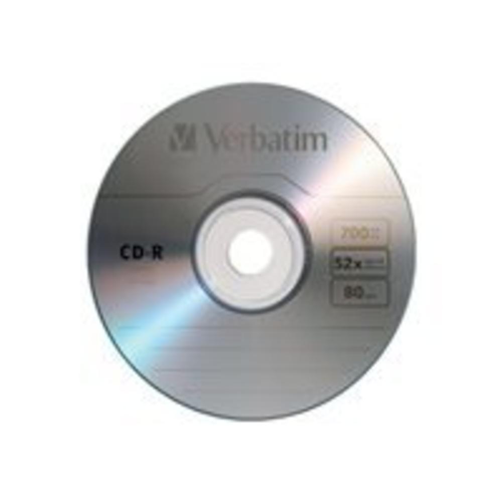 Verbatim NEW Verbatim 94691 CD Recordable Media - CD-R 52x 700 MB 50 Pack Spindle 120mm