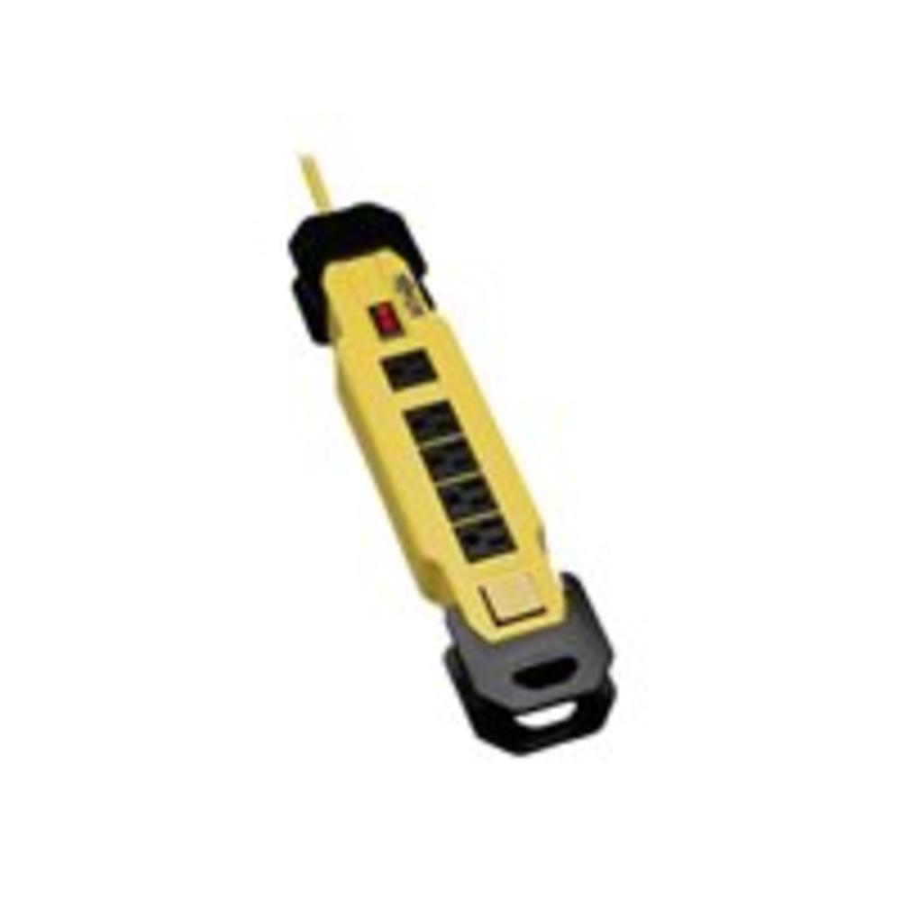 Tripp Lite 6 Outlet Safety Power Strip, 9ft Cord with GFCI 5-15P Plug, Hang Holes (TLM609GF) Black/Yellow