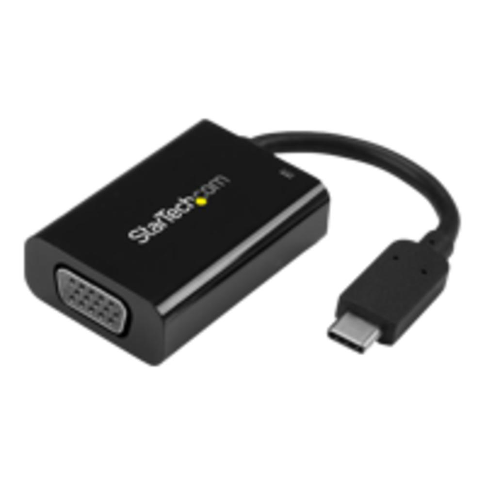 StarTech.com CDP2VGAUCP USB-C to VGA Adapter - with Power Delivery (USB PD) - USB C Adapter - USB Type C to VGA Projector