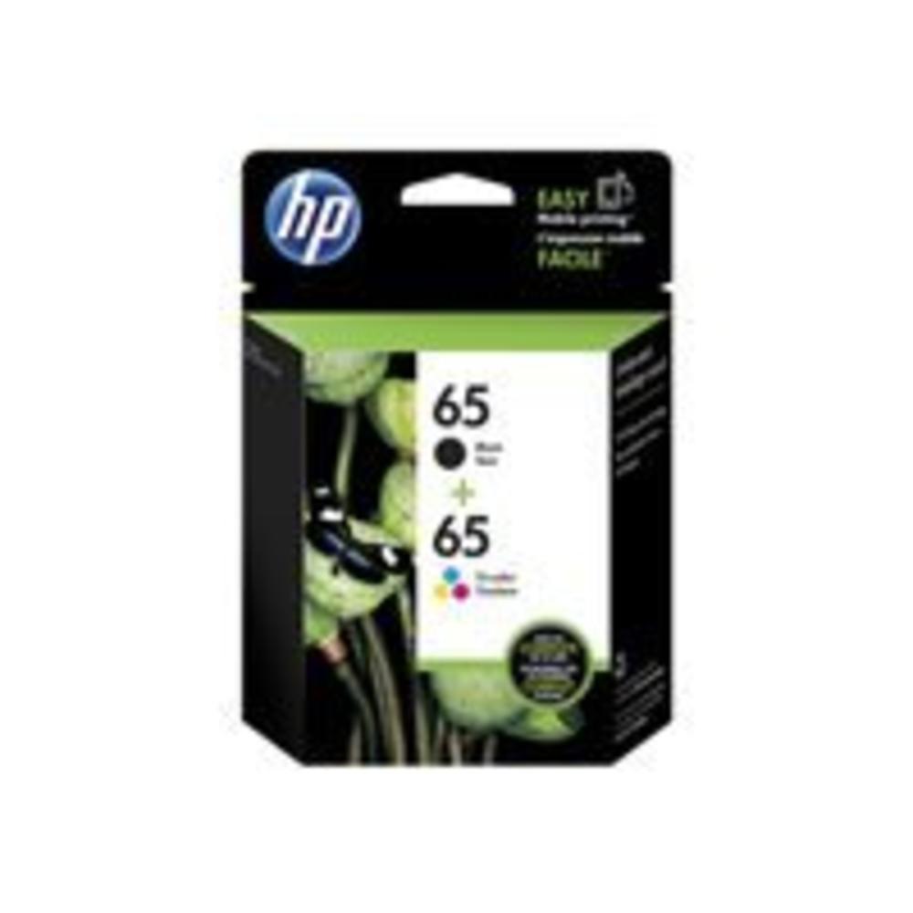 HP Hewlett Packard T0A36AN Black & Tri-Color Original Ink Cartridges - 2 Per Pack