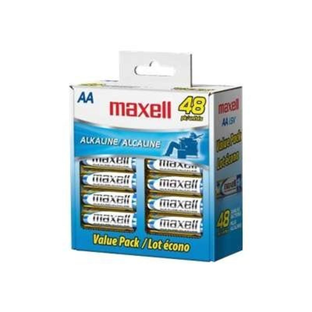 Maxell 723443 48-Pack AA Alkaline Batteries