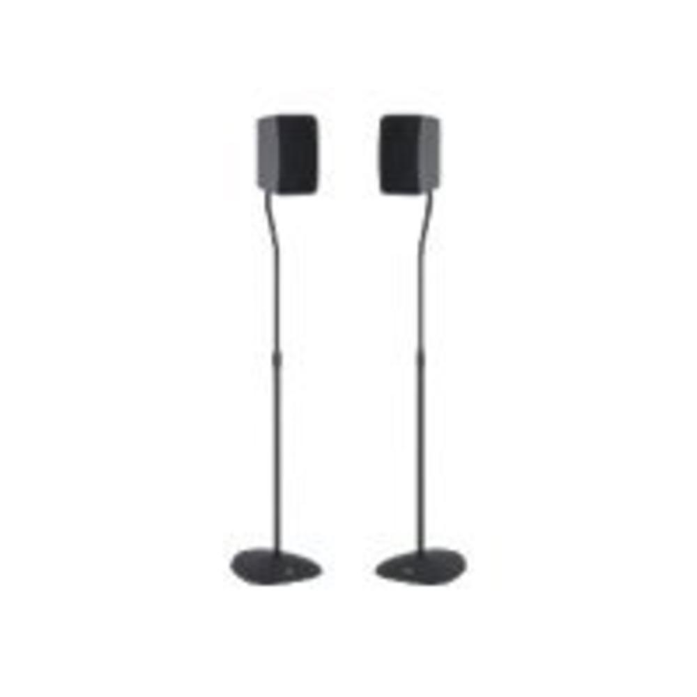 Sanus Adjustable Height Speaker Stand - Extends 28" to 38" - Holds Satellite & Small Bookshelf Speakers (i.e. Bose, Harmon
