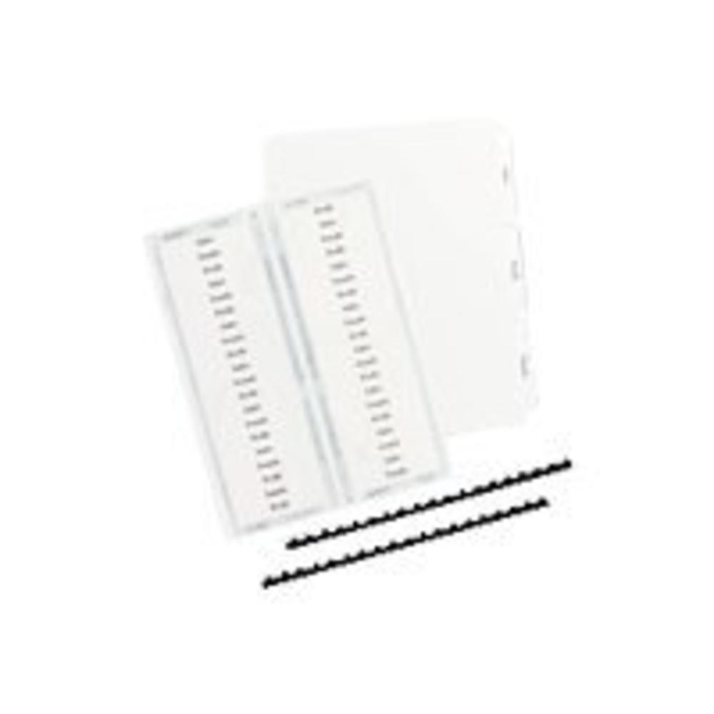 Avery 3-Tab Unpunched Binder Dividers, Easy Print & Apply Clear Label Strip, Index Maker, White Tabs, 25 Sets (11442)