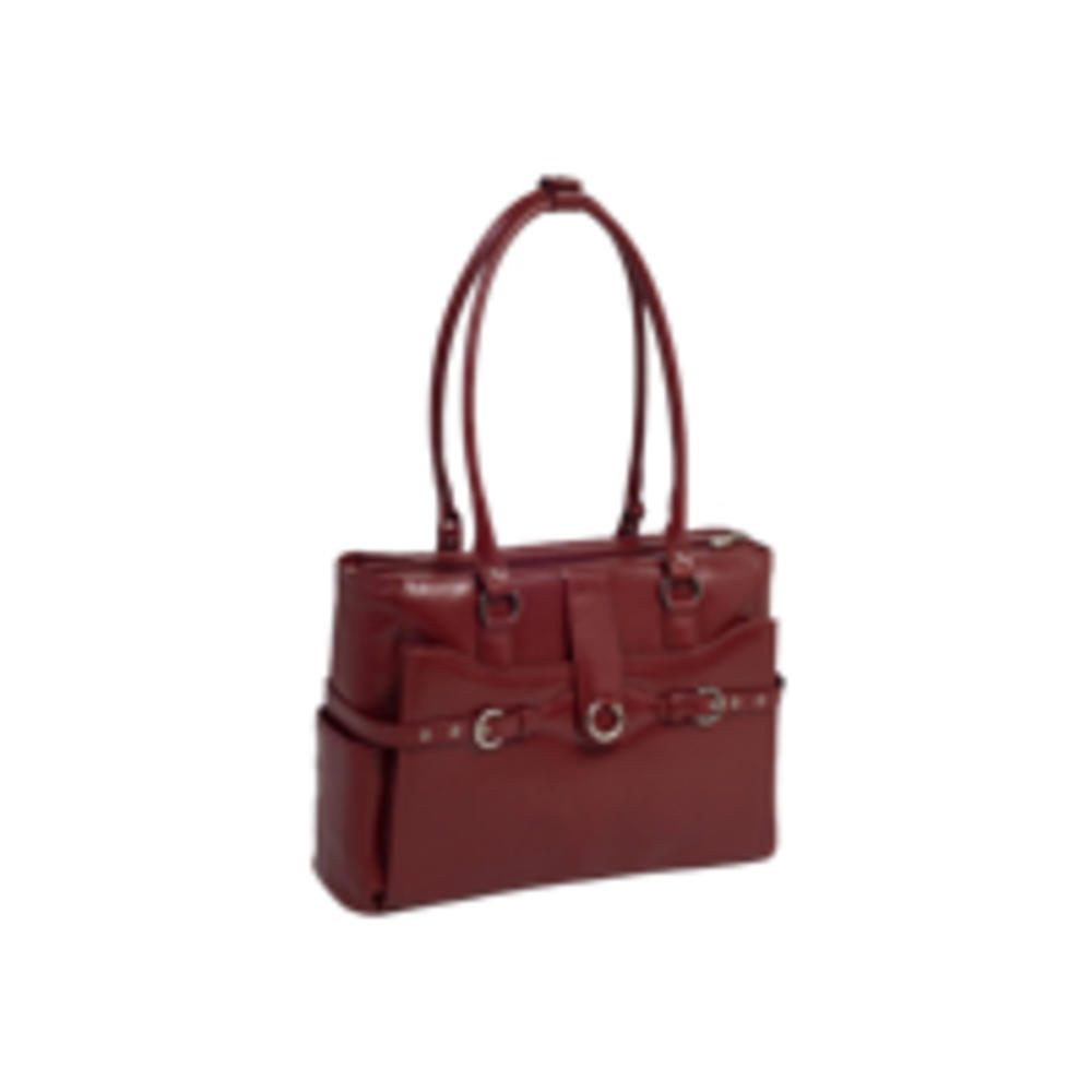 McKlein&reg; McKlein W Series, WILLOW SPRINGS, Genuine Cowhide Leather, Ladies' Laptop Briefcase, Red (96566)