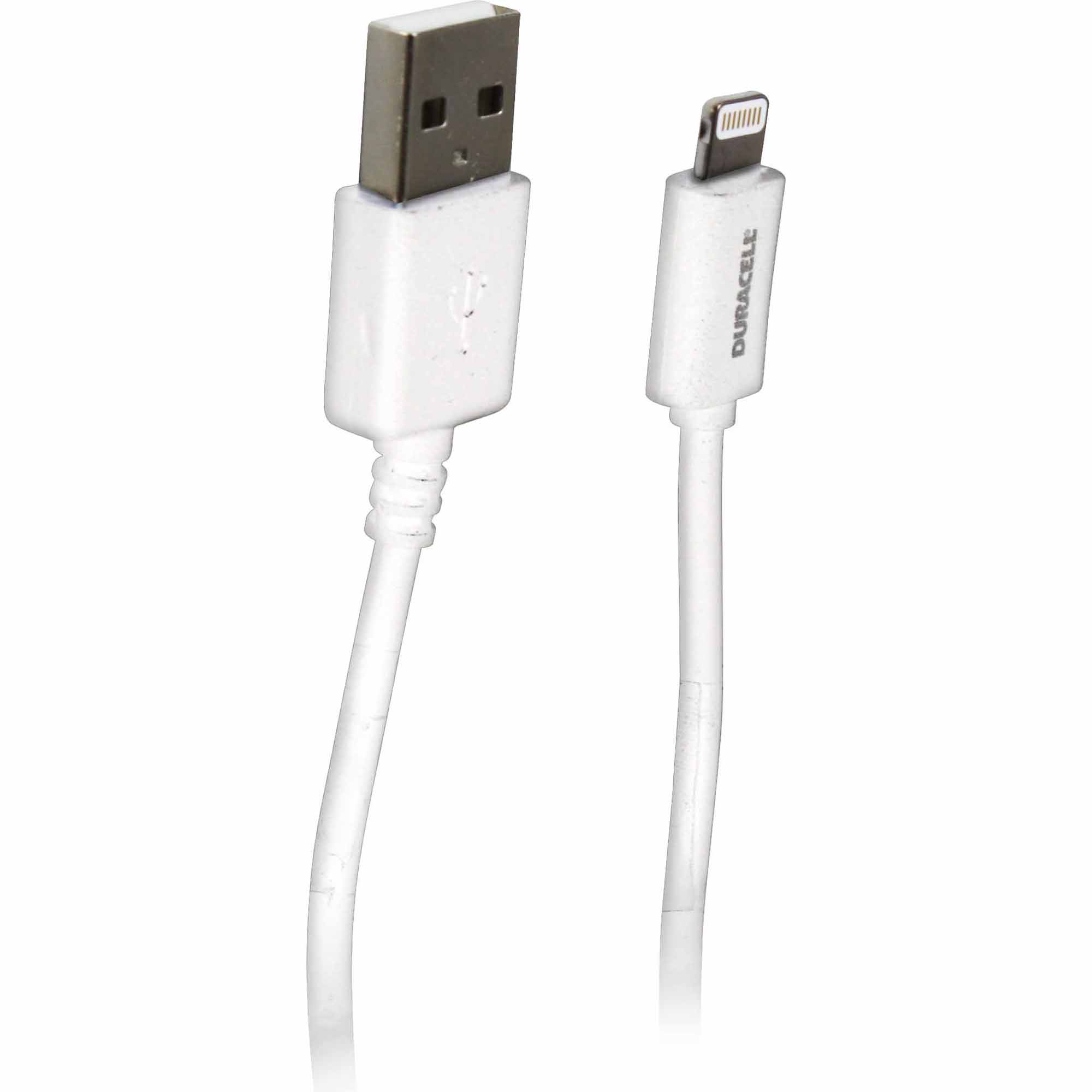 Duracell 10-Ft Apple-Certified Lightning USB Sync and Charge Cable - White Duracell 10-Ft Apple-Certified Lightning USB Sync and Charge Cable - White