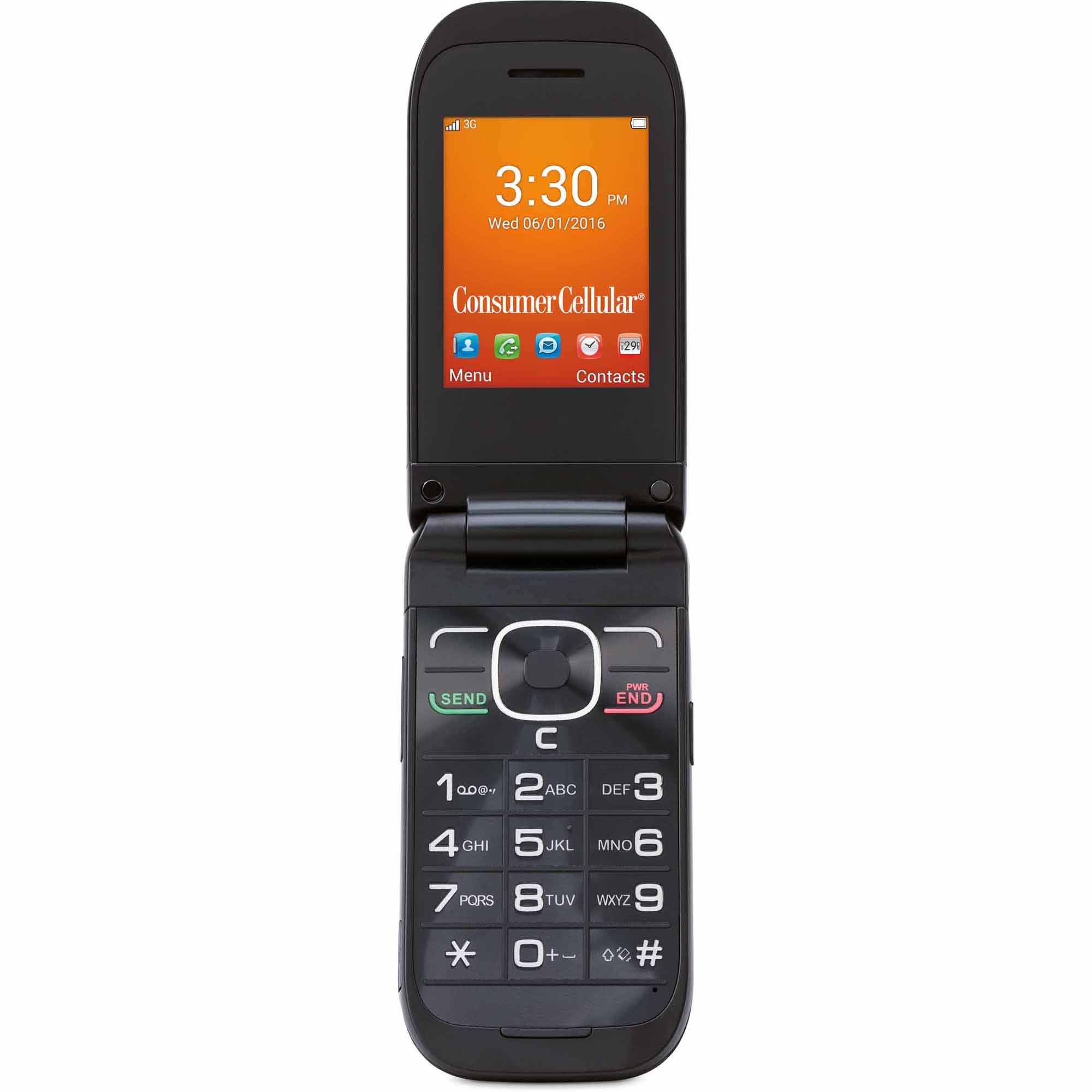 Consumer Cellular 101 Cell Phone - Black