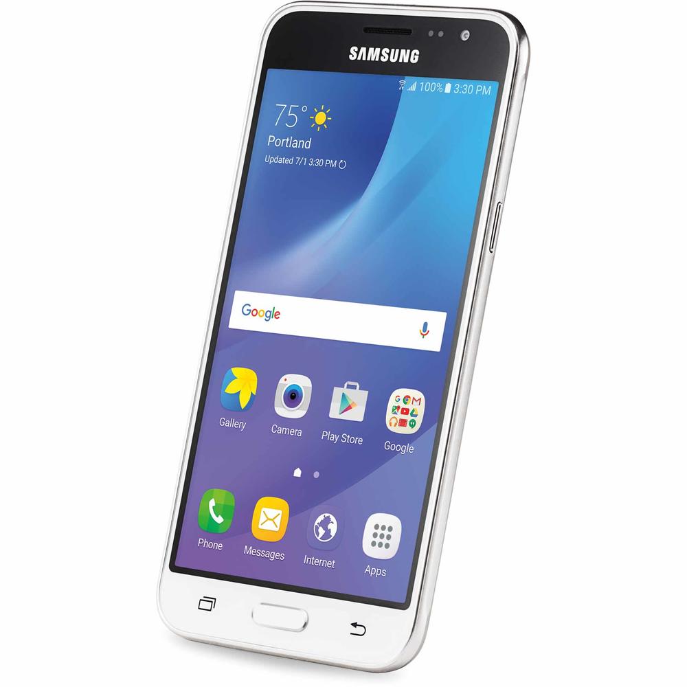 Consumer Cellular Samsung Galaxy J3 Smartphone - White