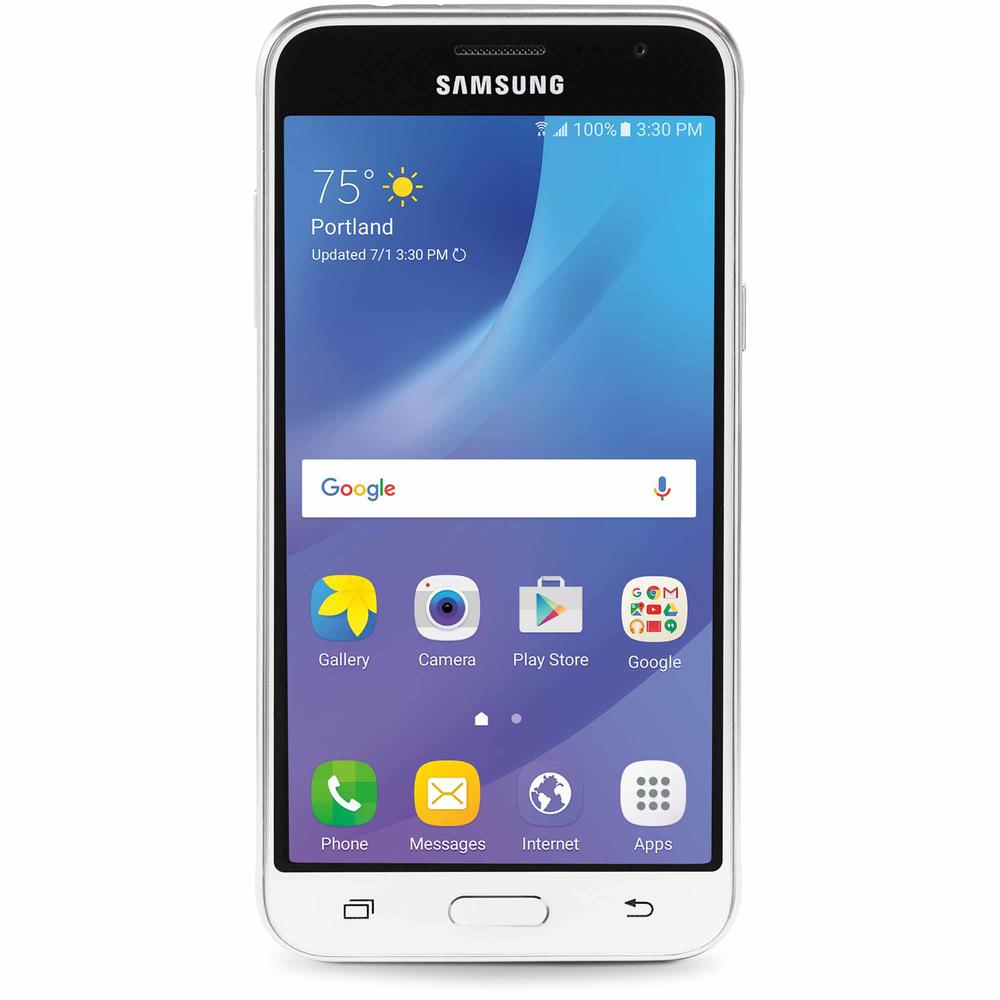 Consumer Cellular Samsung Galaxy J3 Smartphone - White