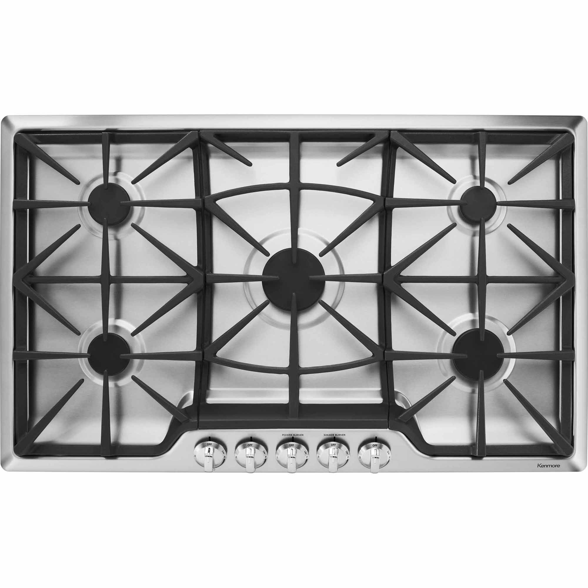 Kenmore 32553 36 Built In Gas Cooktop Stainless Steel