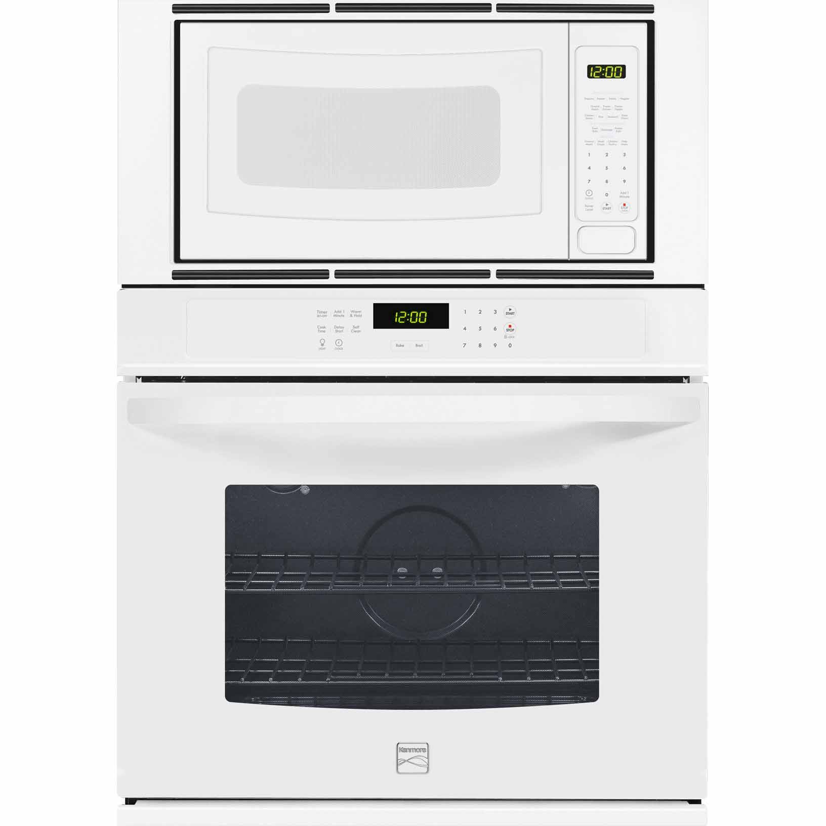 Kenmore 49612 30" Electric Combination Wall Oven White Shop Your