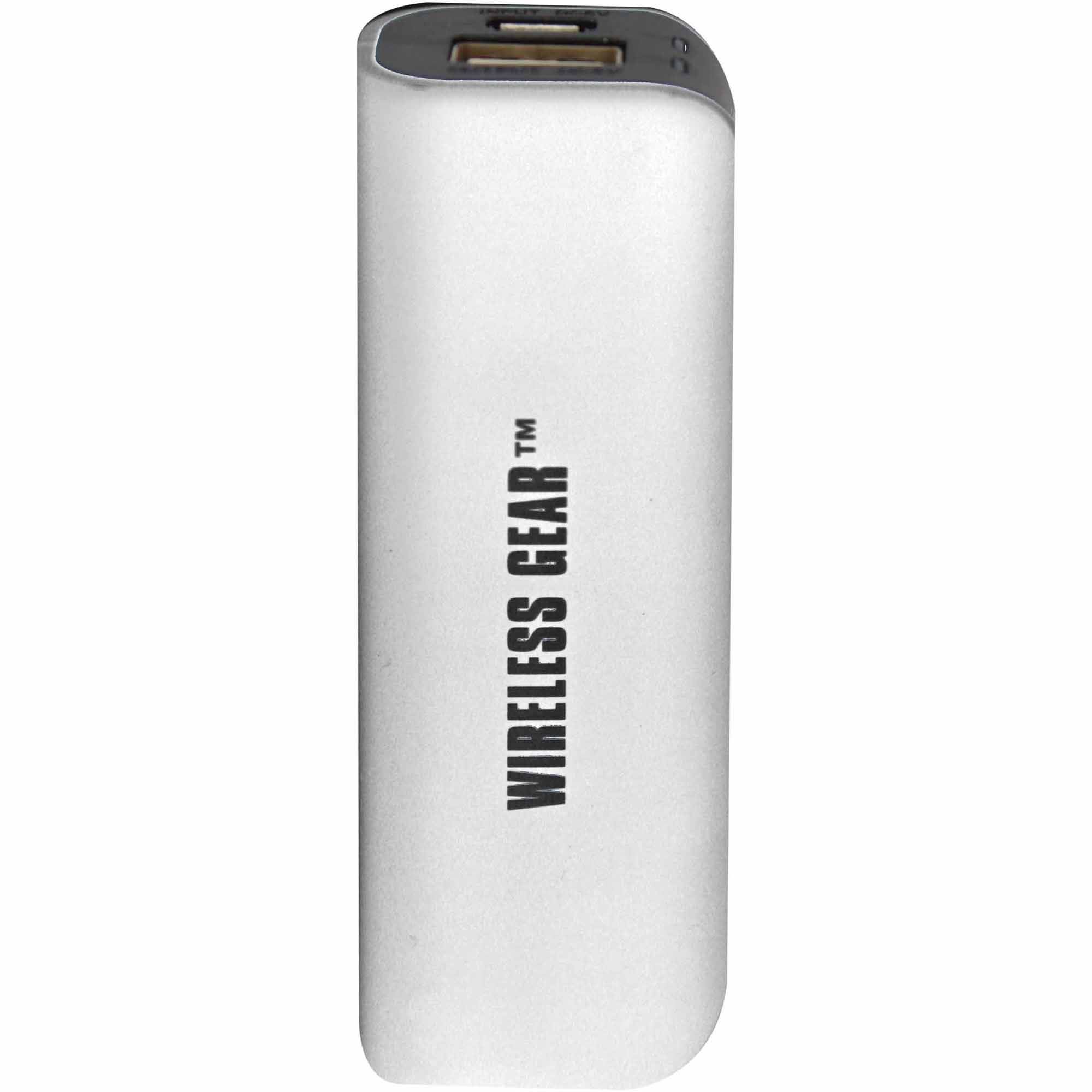 Wireless Gear G0366 1,800 mAh Power Bank Portable Charger, White Wireless Gear G0366 1,800 mAh Power Bank Portable Charger, White