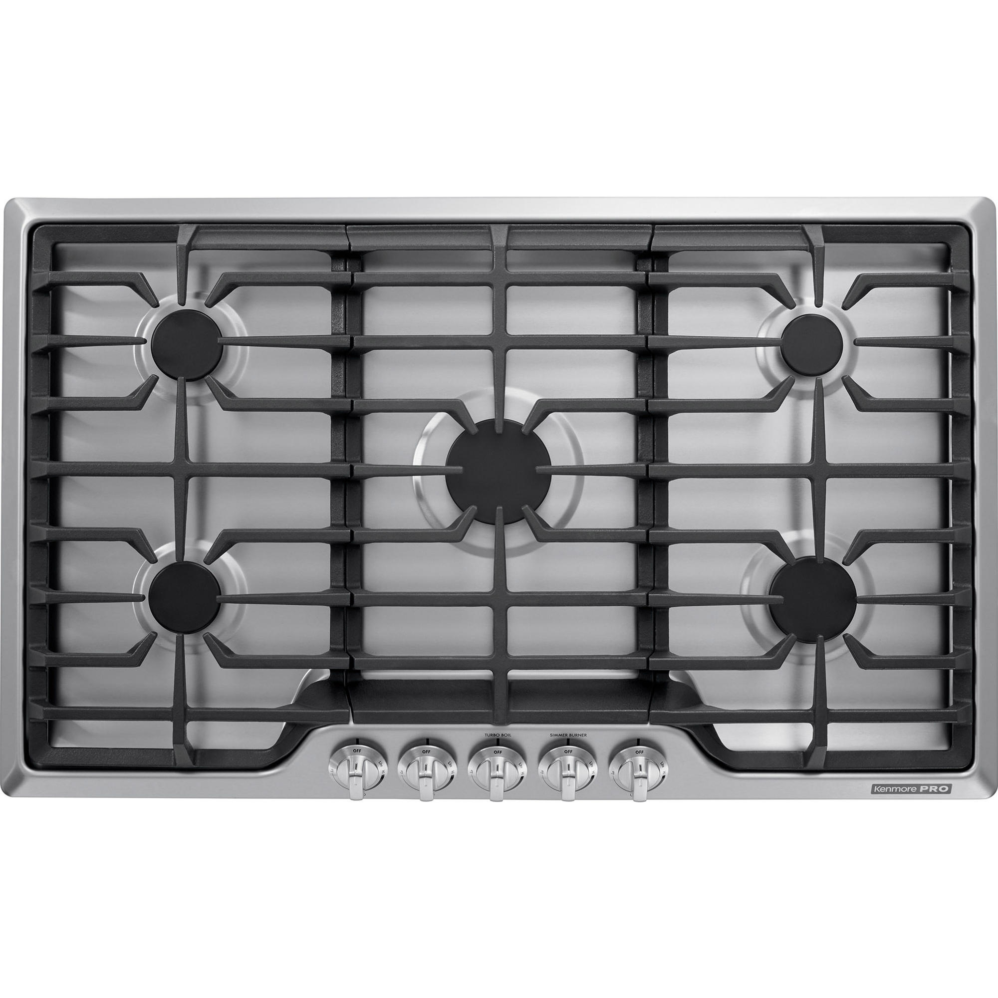 Kenmore Pro 34423 36 Gas Drop In Cooktop Stainless Steel