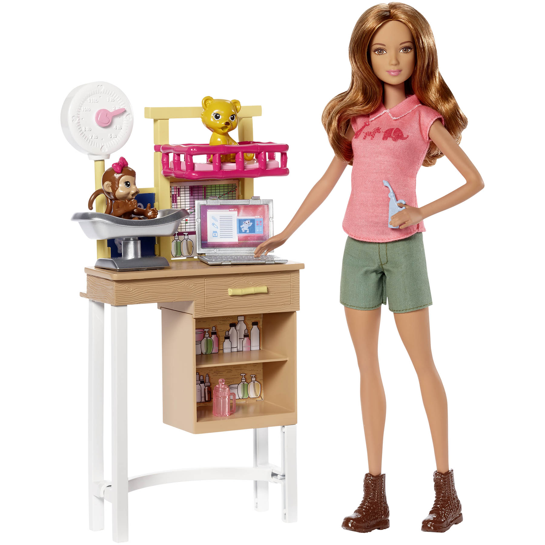 barbie careers doctor playset