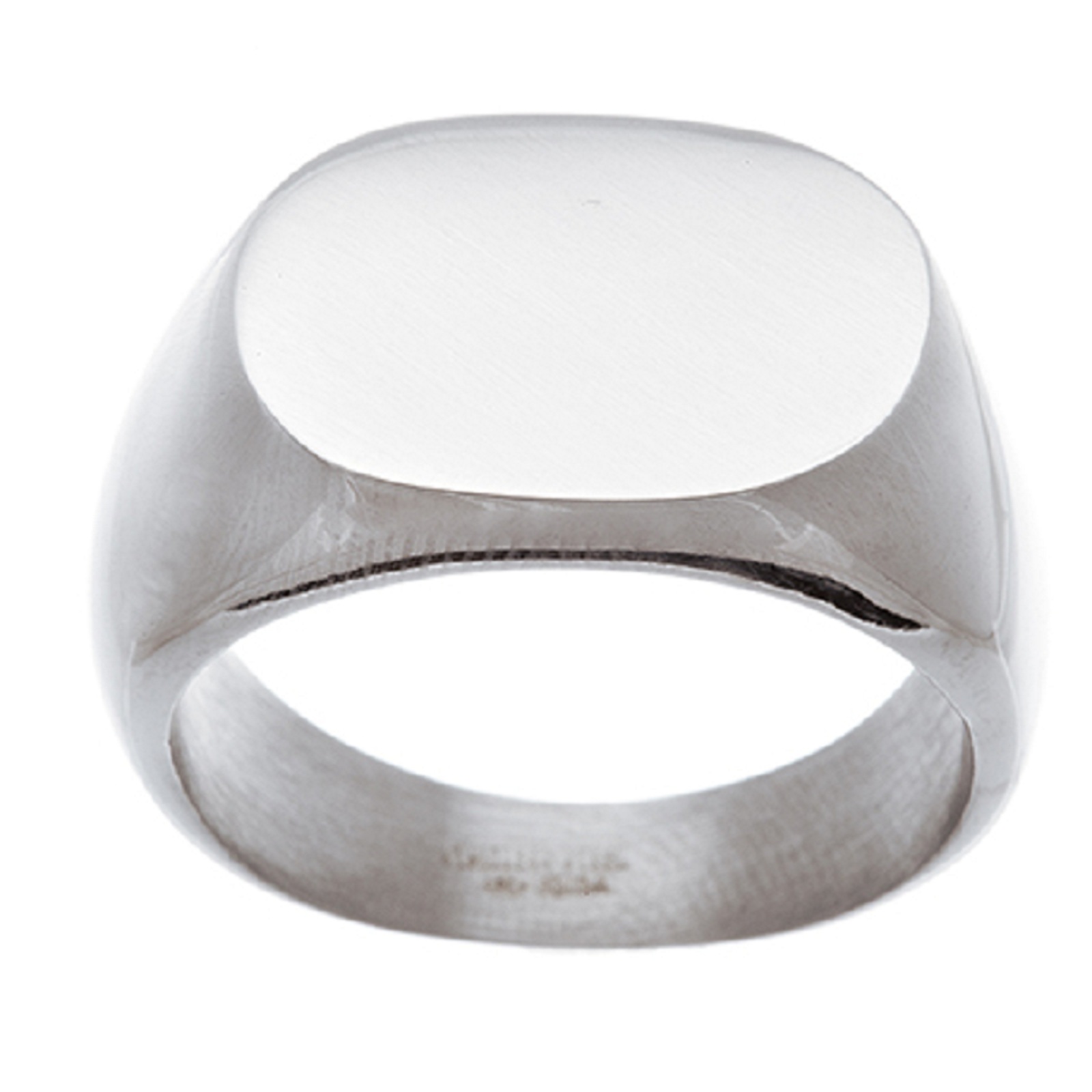 Stainless Steel High Polished Signet Ring