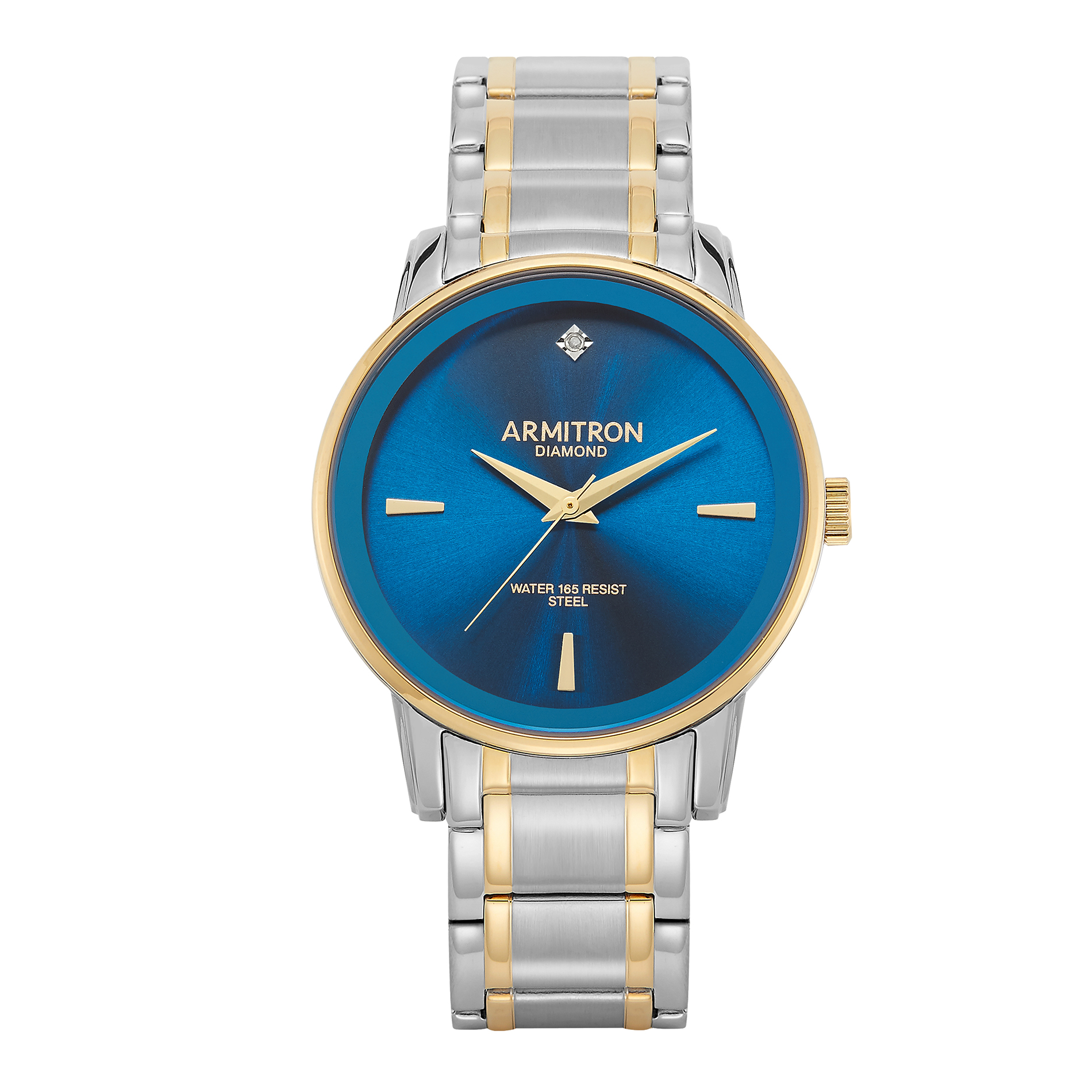 armitron diamond watch blue