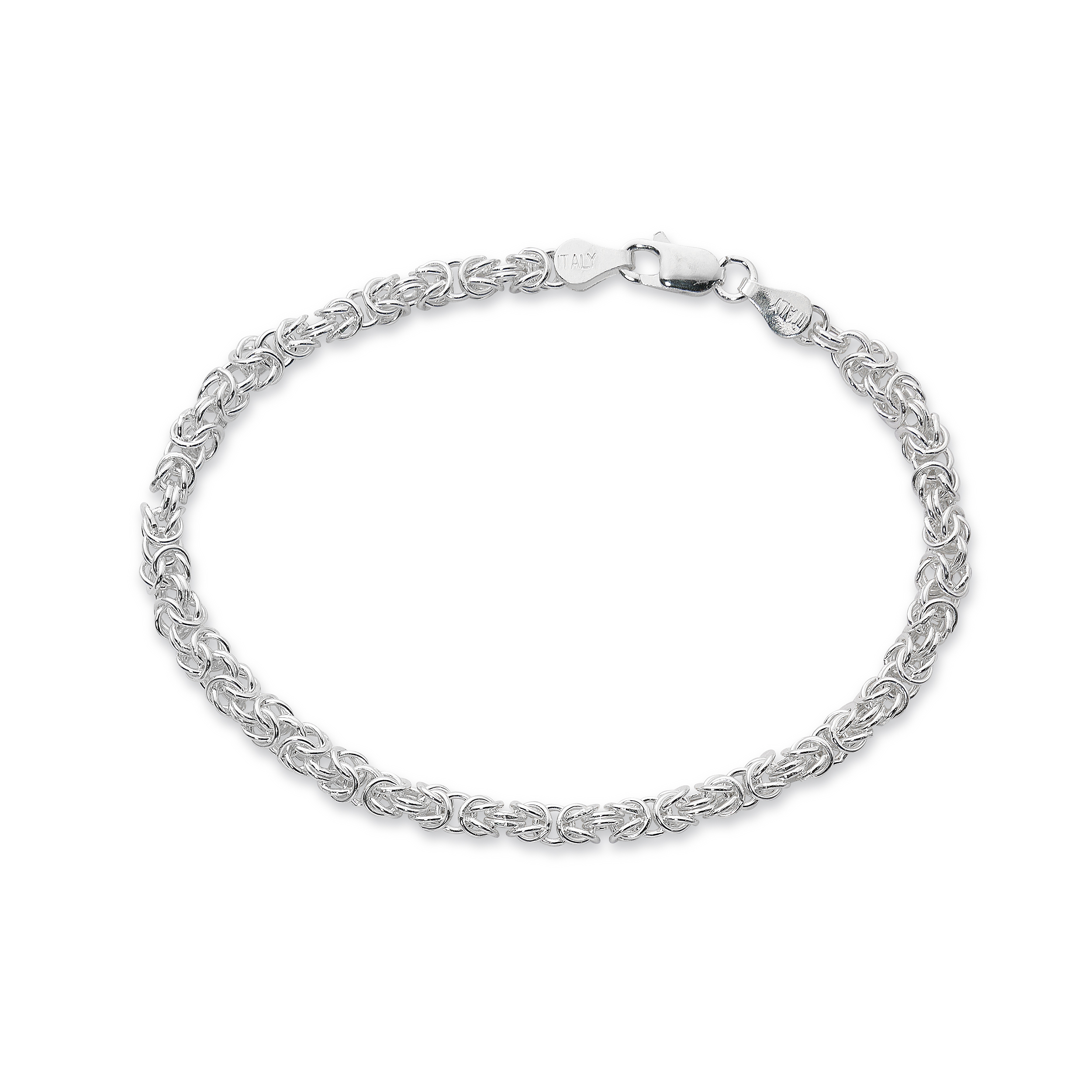 Primavera Pure 100 Silver Multi Woven 7 1/2 inch Chain Bracelet