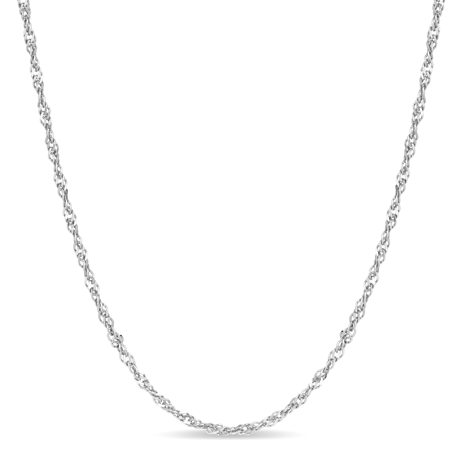 Sterling Silver Singapore 24 Inch Chain