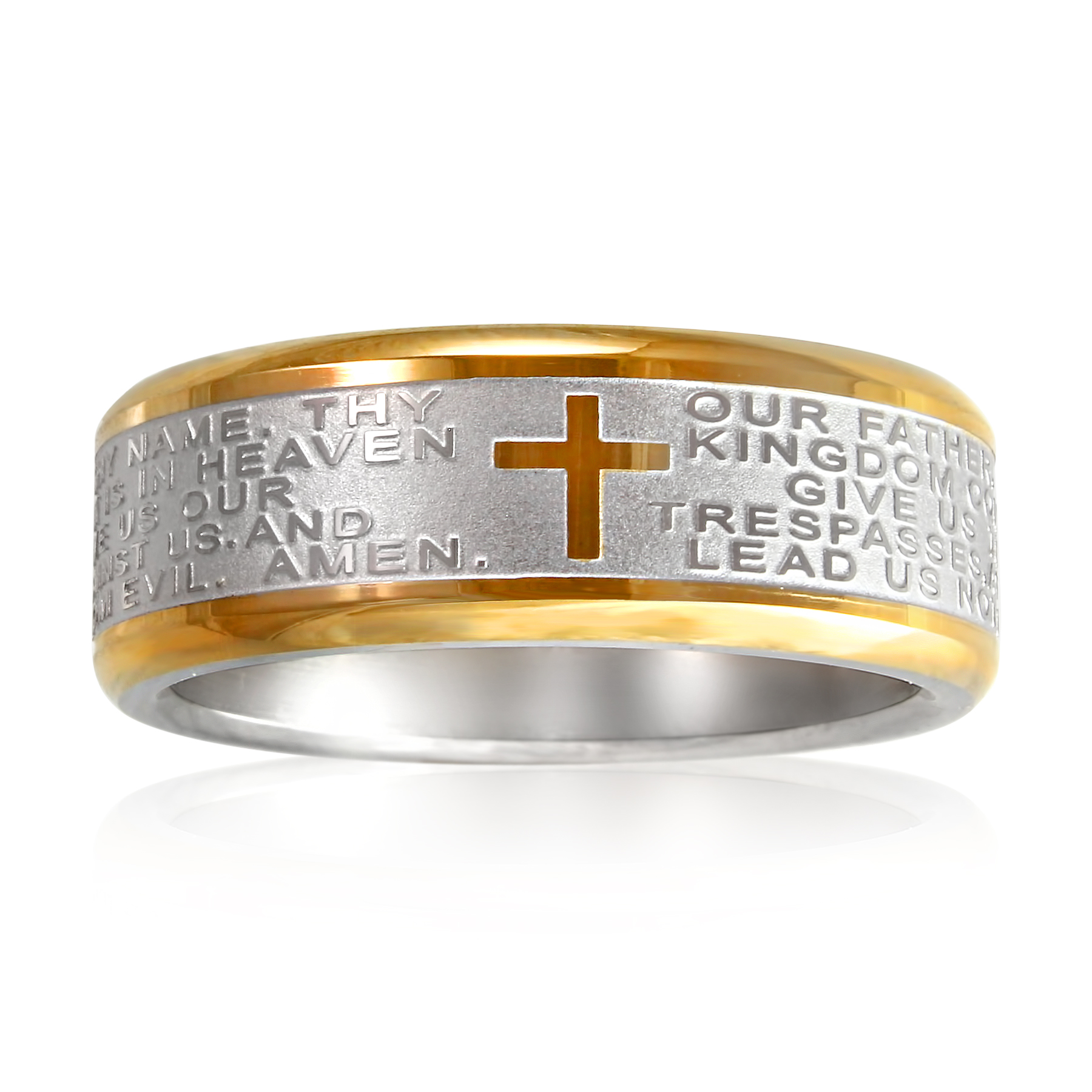 Men's Stainless Steel Lord's Prayer Band Size 10 Only Shop Your Way