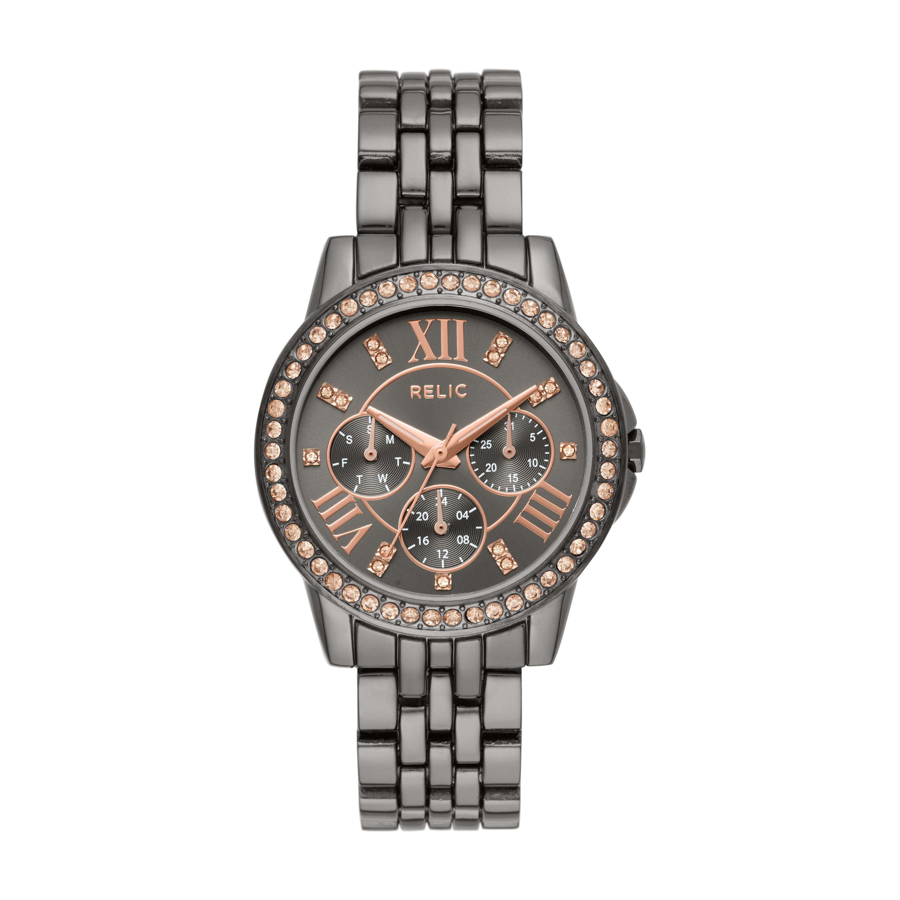 Relic Ladies' Layla Gunmetal Bracelet Watch