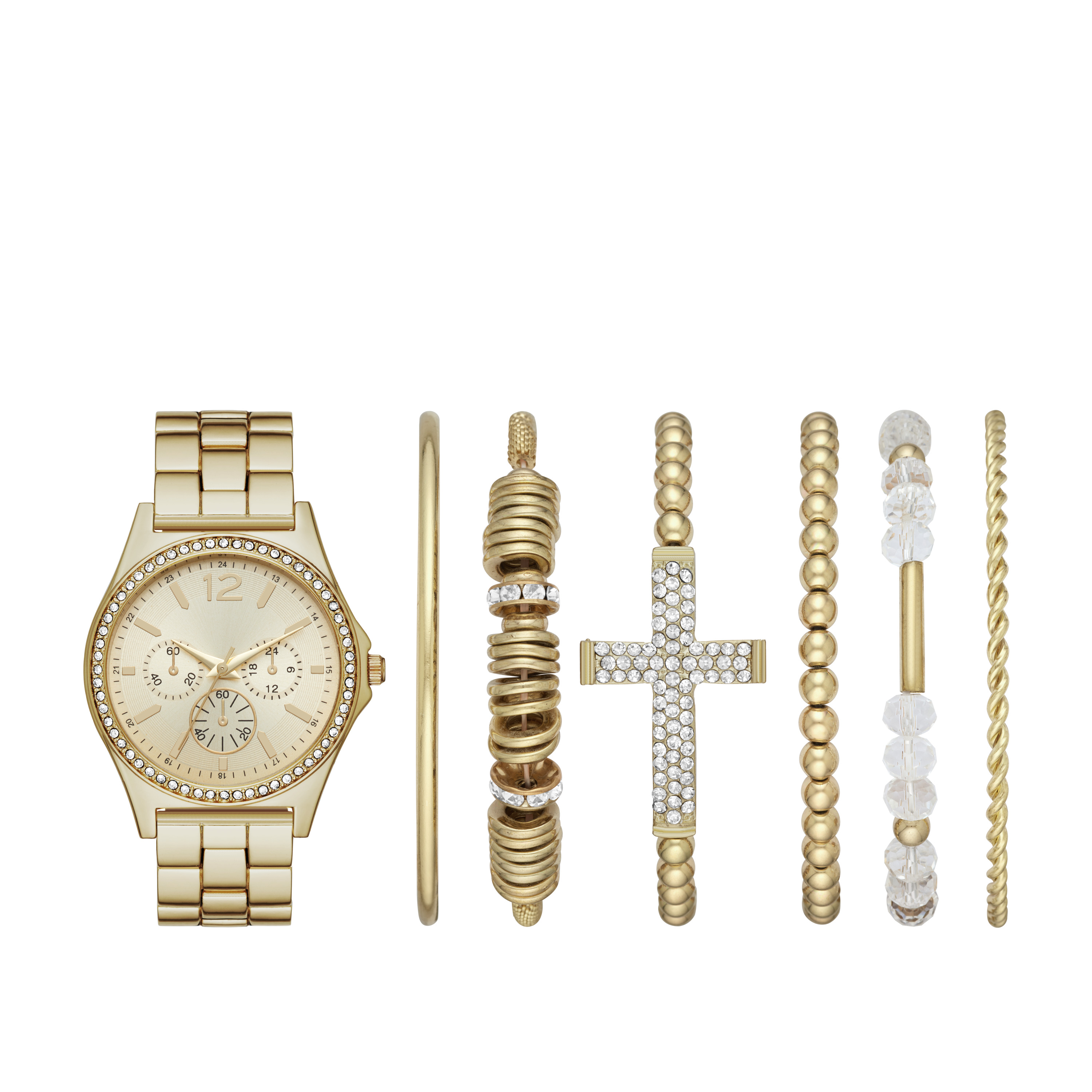 Jaclyn Smith Women's Gold Watch Stackable