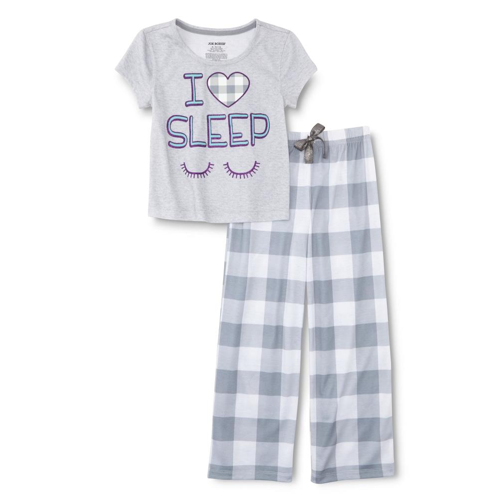 Joe Boxer Girl's Pajama Shirt & Pants - I Love Sleep